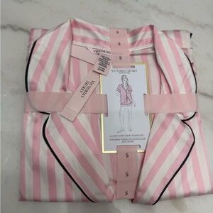 Victoria's Secret Pink and White Striped Sleepwear